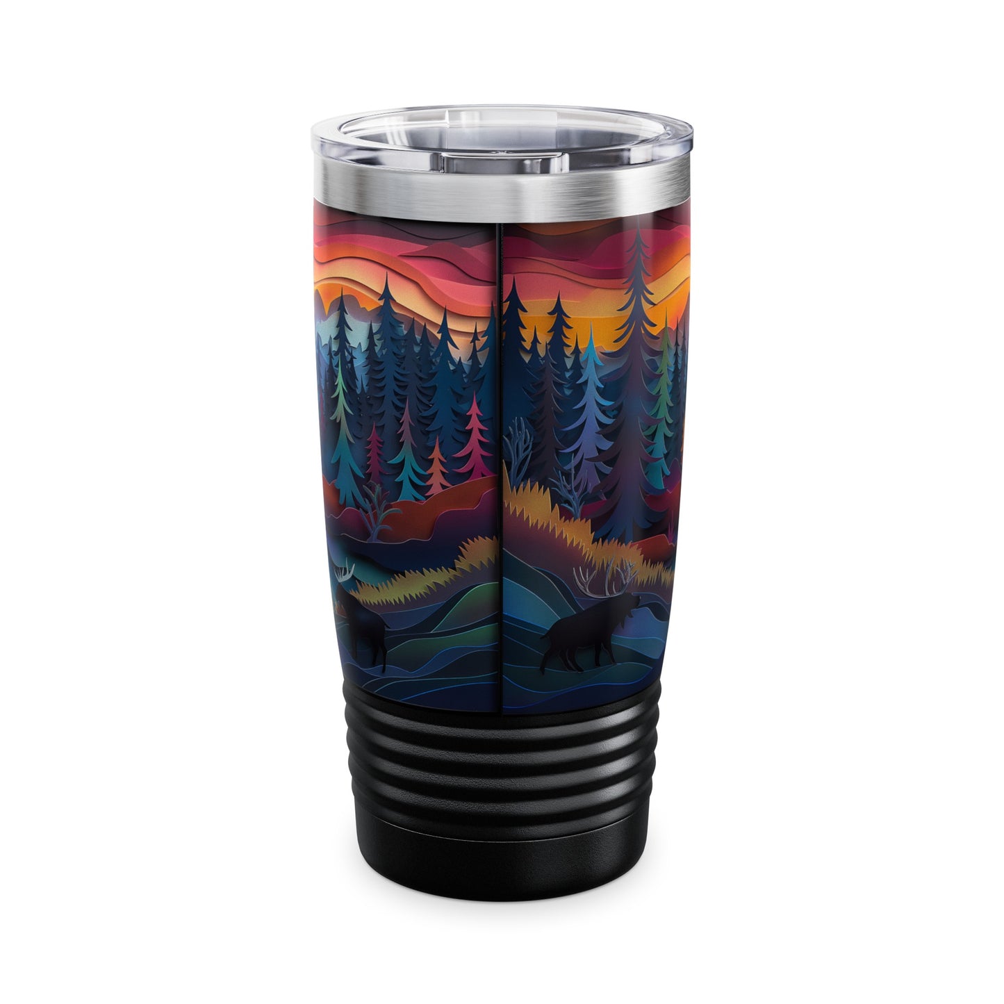 Totem - Papercut Wolf 102 - Tumbler 20oz