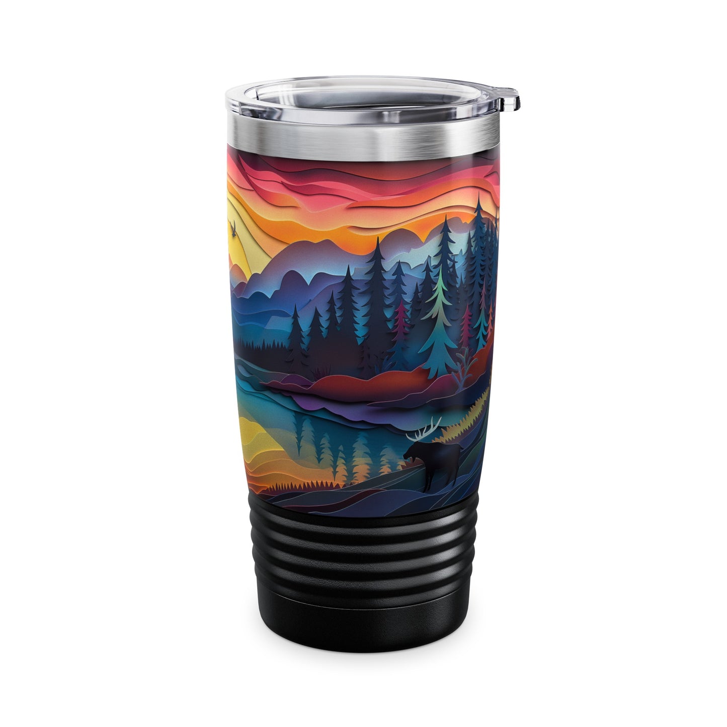 Totem - Papercut Wolf 103 - Tumbler 20oz