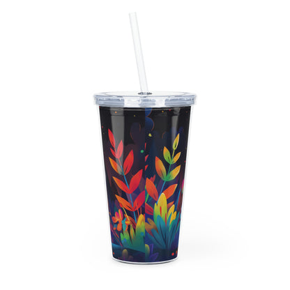 Omega - Wolf 202 - Plastic Tumbler with Straw