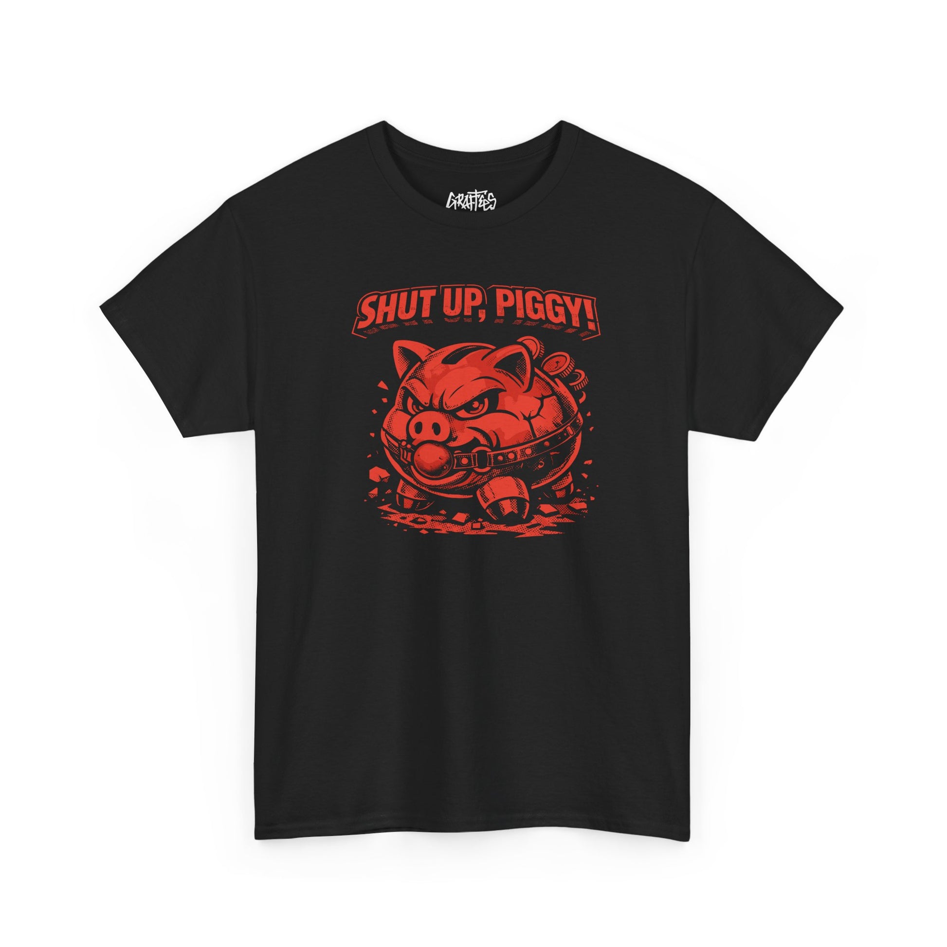 Shut Up Piggy - Black