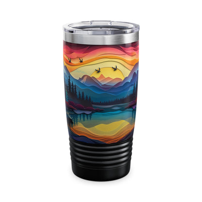 Totem - Papercut Wolf 102 - Tumbler 20oz